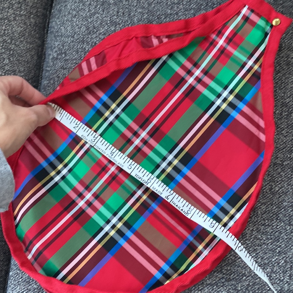 Red Plaid Racket Cover - Picture 6 of 7